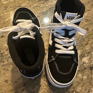 Vans Kids Black and White Sneakers